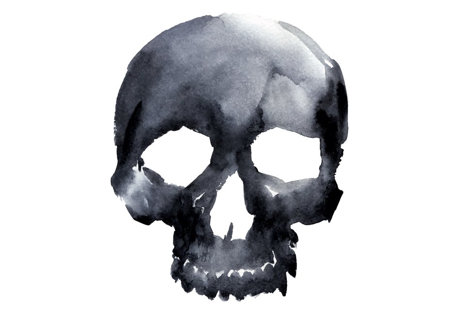 Die Illustration zeigt einen Todenschädel