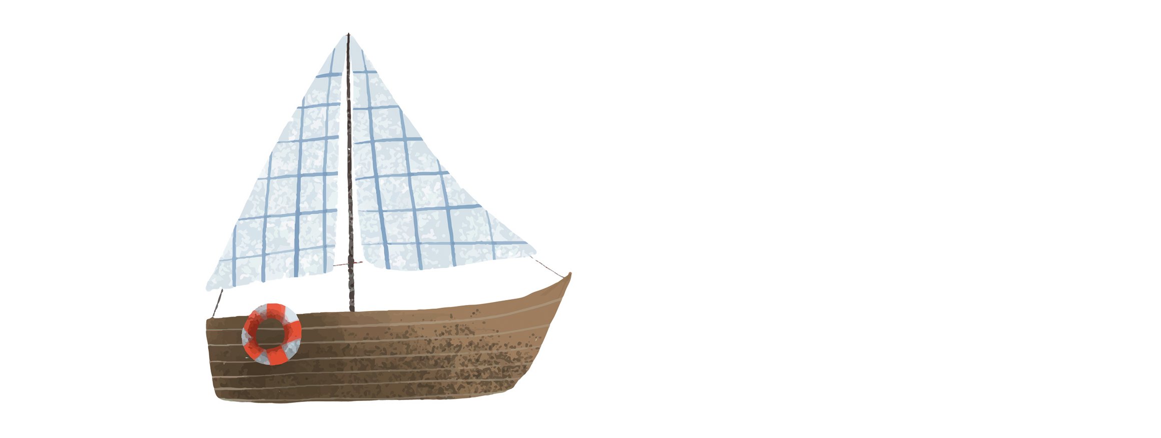 Ein Segelboot