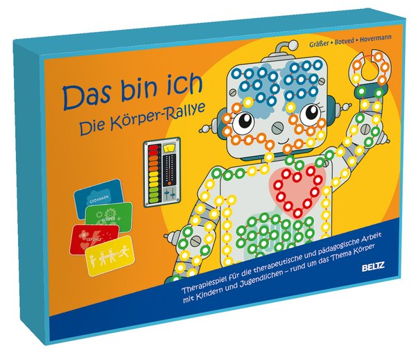 Therapiespiel für die therapeutische und pädagogische Arbeit mit Kindern und Jugendlichen – rund um das Thema Körper. Brettspiel 33,5 x 23,1 x 5,5 cm