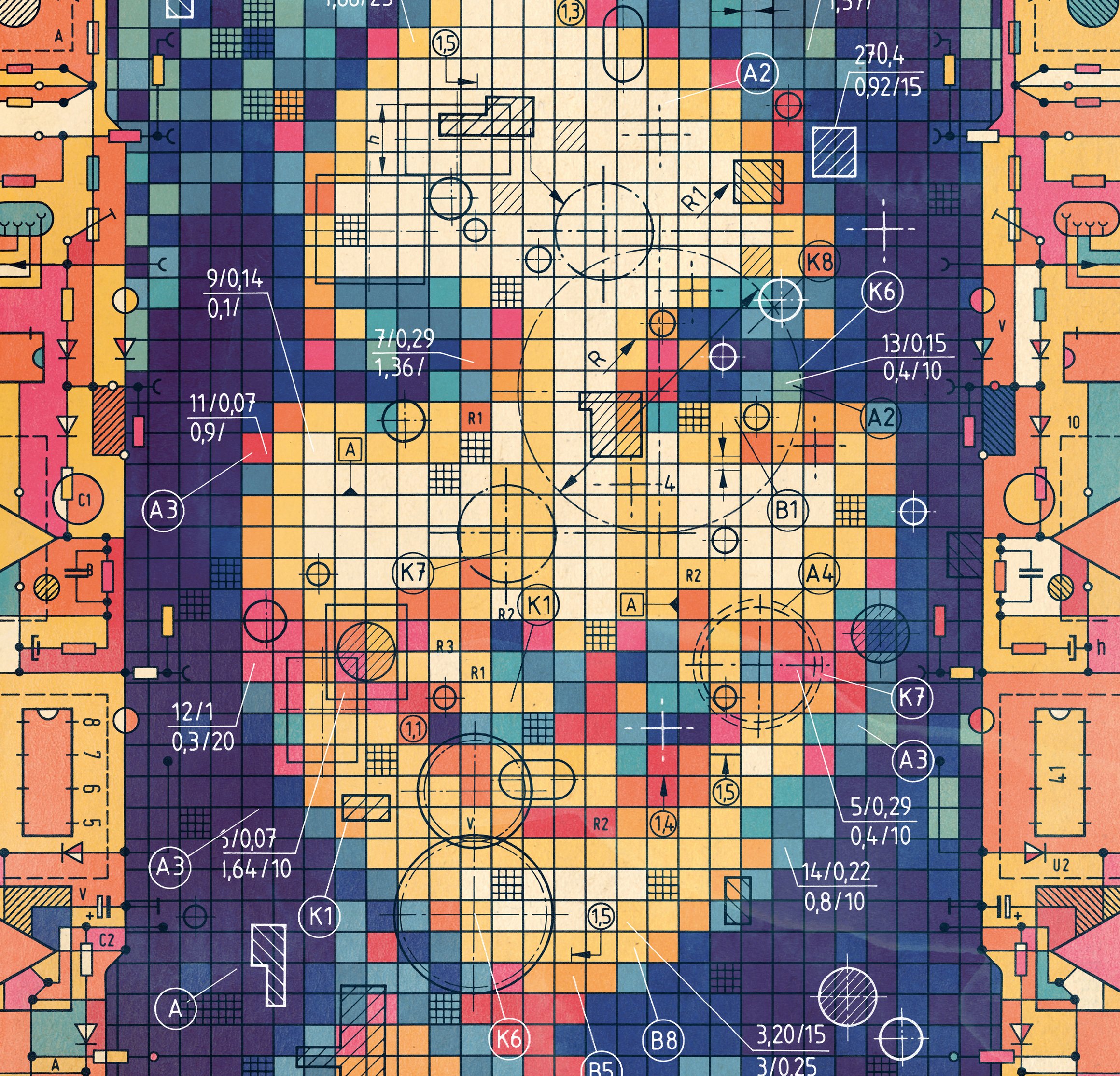 Die Grafik zeigt das zeigt einer Frau bestehend aus hunderten Pixeln.