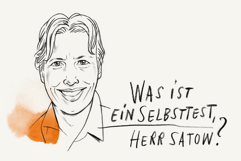 Die Illustration zeigt ein Portrait von Lars Satow