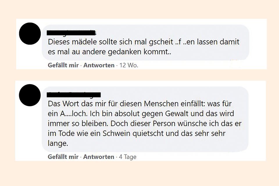 Bösartige und abwertende Kommentare im Internet