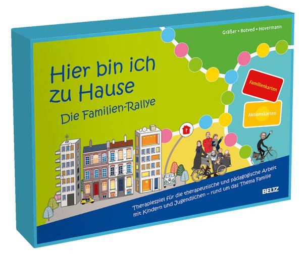 Therapiespiel für die therapeutische und pädagogische Arbeit mit Kindern und Jugendlichen – rund um das Thema Familie. Brettspiel 33,5 x 23,1 x 5,5 cm