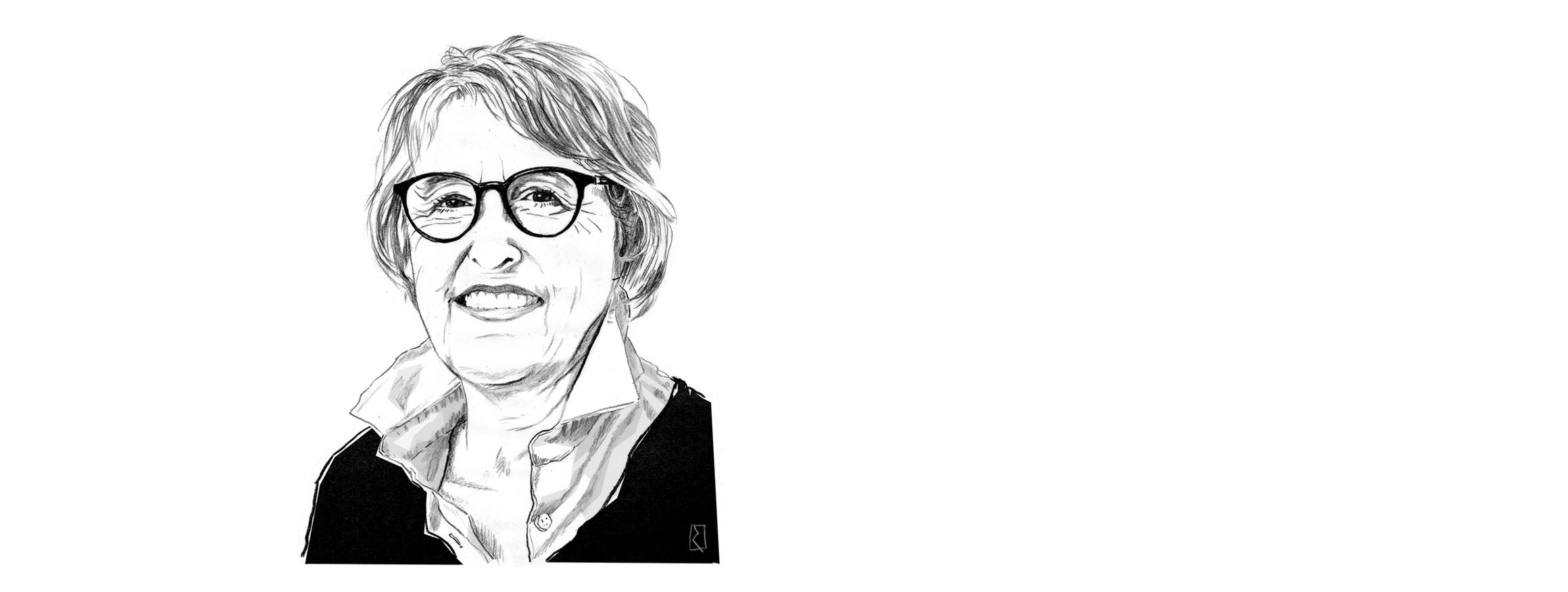Die Illustration zeigt die Diplompsychologin Bärbel Wardetzki, die in München als Psychotherapeutin und Supervisorin tätig ist
