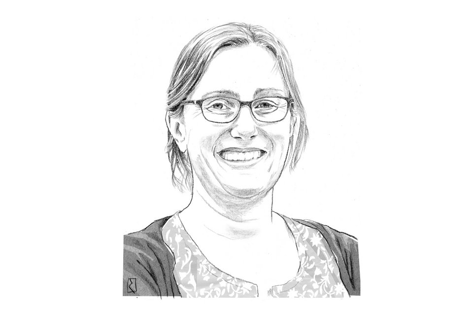 Die Illustration zeigt Karen Simecek, die außerordentliche Professorin für Philosophie an der Universität Warwick in Großbritannien, die  stört, dass Narrative als Wissensquelle gelten
